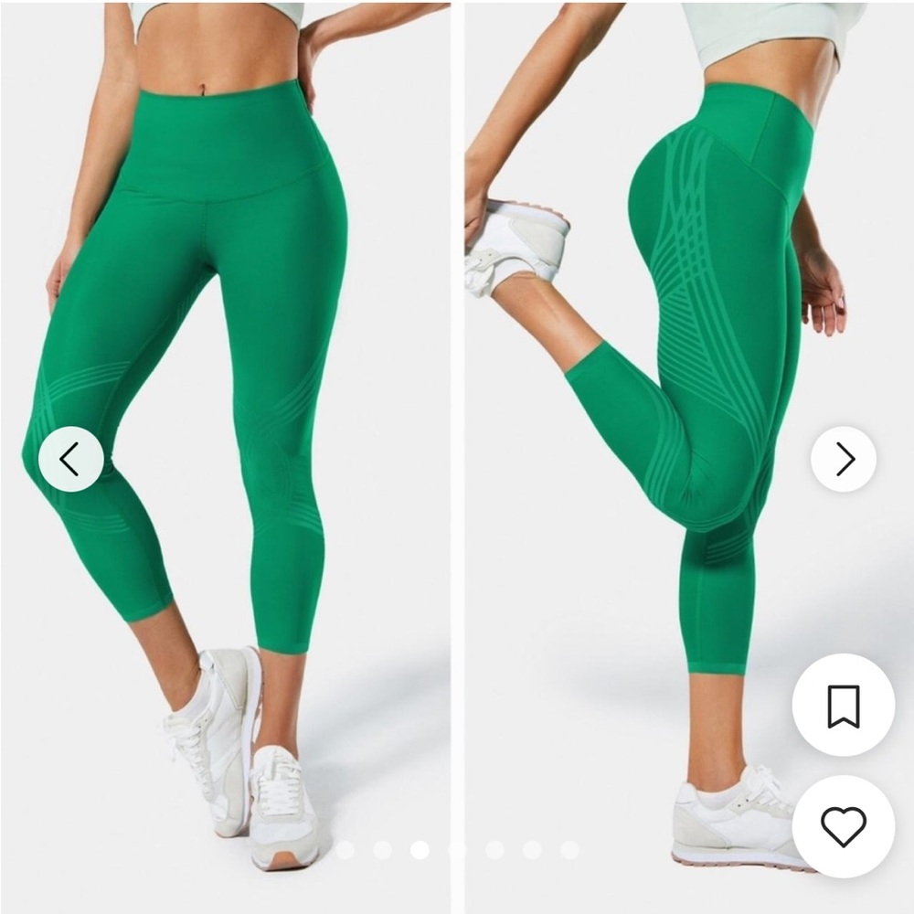 - Fanka Body Sculpt Leggings - L / Green - Picture 2 of 9
